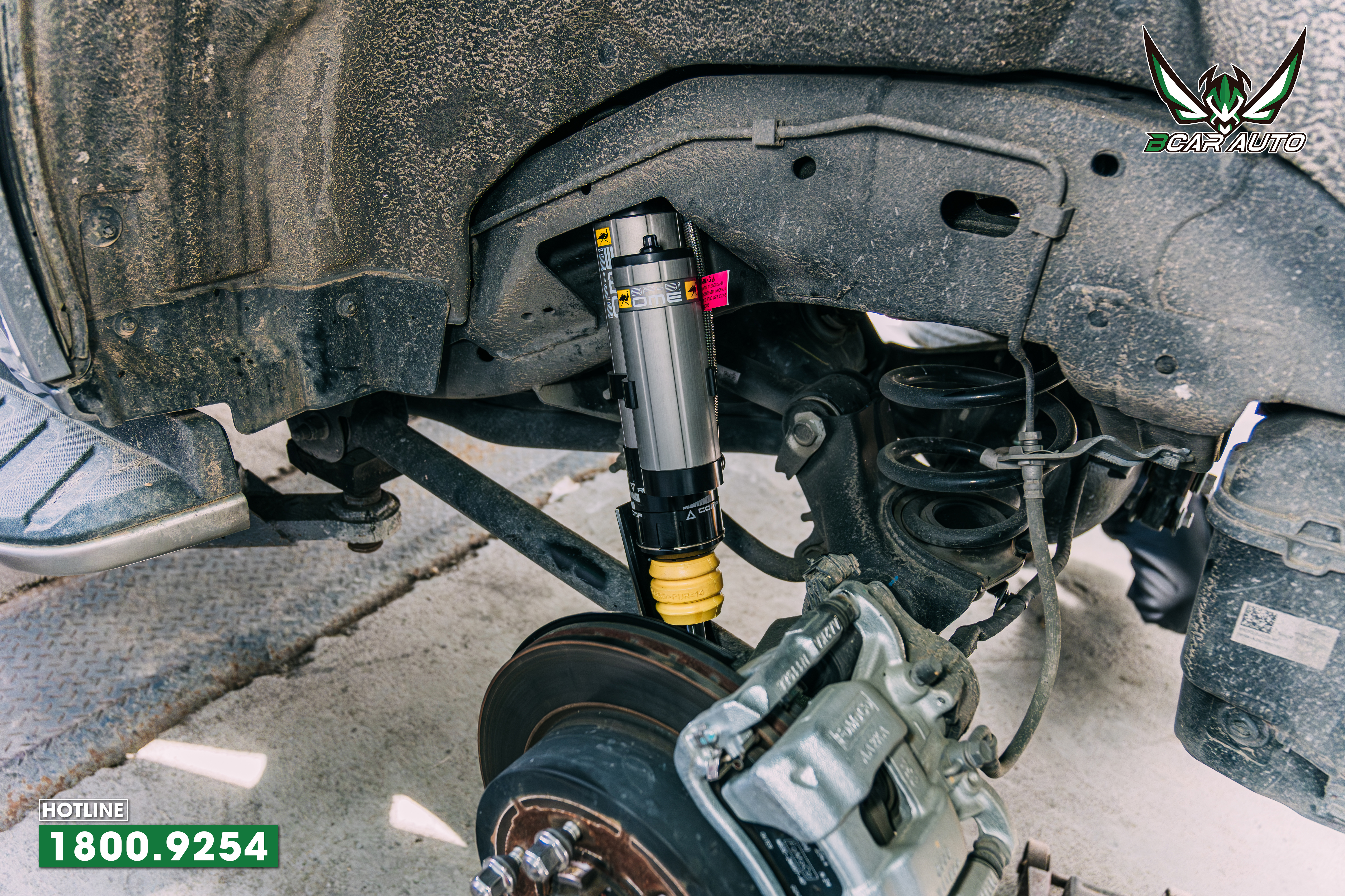 thi công phuộc BP51 Ford Everest tại Bcar Auto